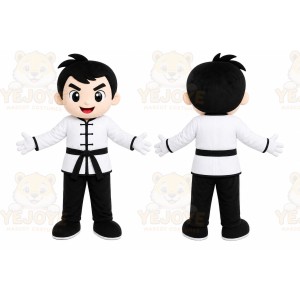 Black White Boy Mascot Costume