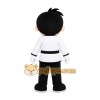 Black White Boy Mascot Costume Black White Boy Mascot Costume
