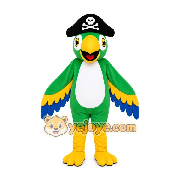 Pirate Parrot Mascot Costume