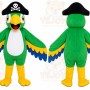 Pirate Parrot Mascot Costume