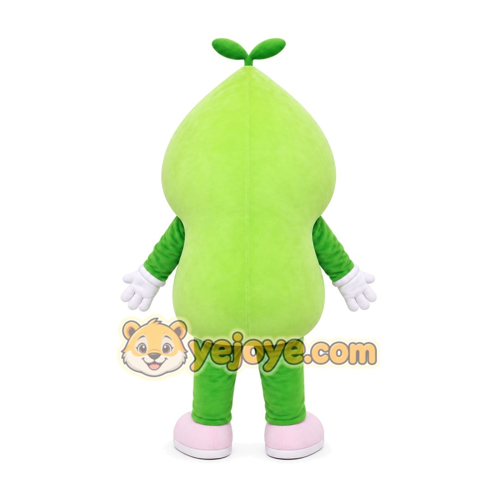 Green Pear Mascot Costume Green Pear Mascot Costume