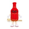 Red Bottle Mascot Costume Red Bottle Mascot Costume