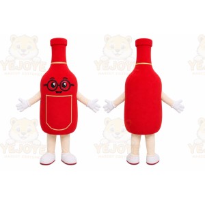 Red Bottle Mascot Costume