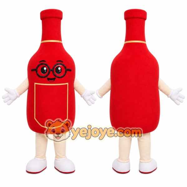 Red Bottle Mascot Costume