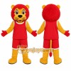 Lion Red Outfit Mascot Costume Lion Red Outfit Mascot Costume