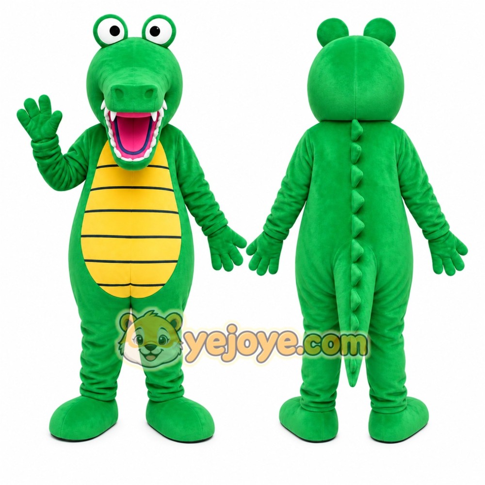Green Crocodile Mascot Costume