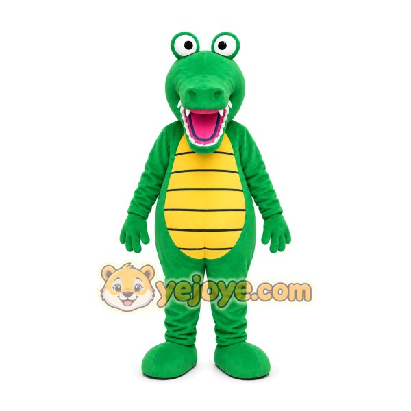 Green Crocodile Mascot Costume Green Crocodile Mascot Costume