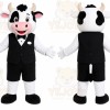 Formal Cow Mascot Costume