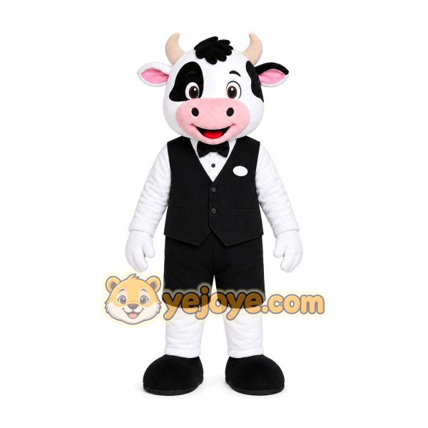Formal Cow Mascot Costume Formal Cow Mascot Costume