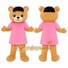 Pink Dress Bear Mascot Costume Pink Dress Bear Mascot Costume