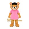 Pink Dress Bear Mascot Costume Pink Dress Bear Mascot Costume