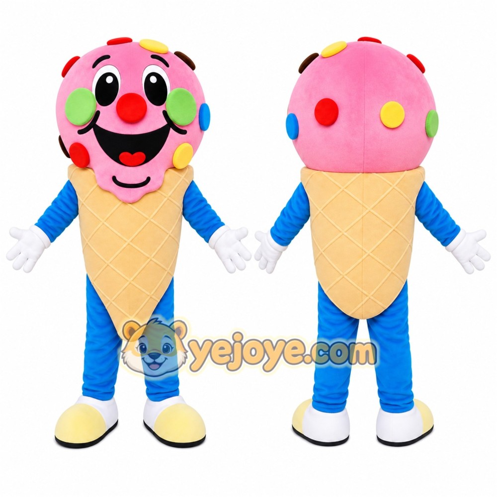 Ice Cream Cone Mascot Costume Ice Cream Cone Mascot Costume
