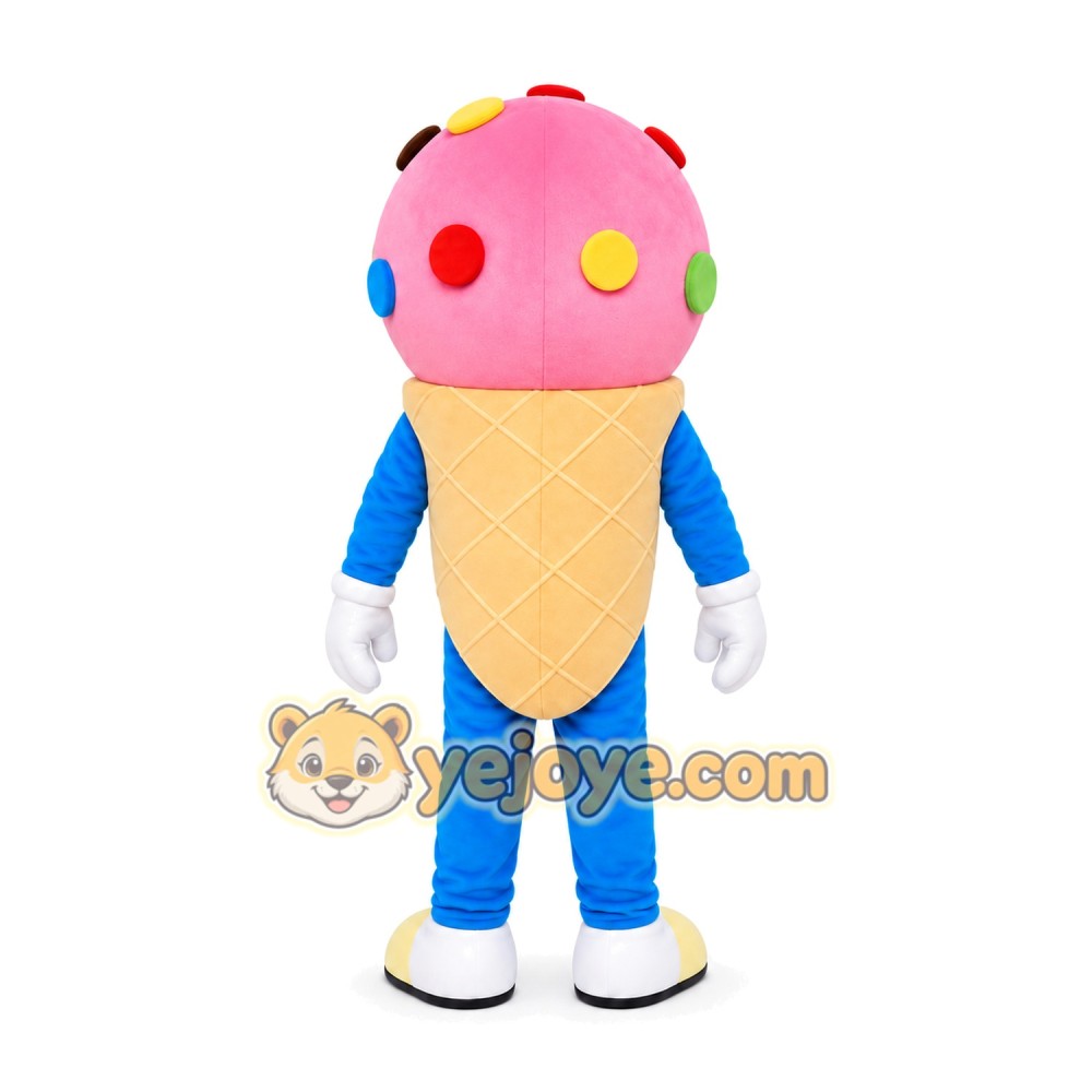 Ice Cream Cone Mascot Costume Ice Cream Cone Mascot Costume
