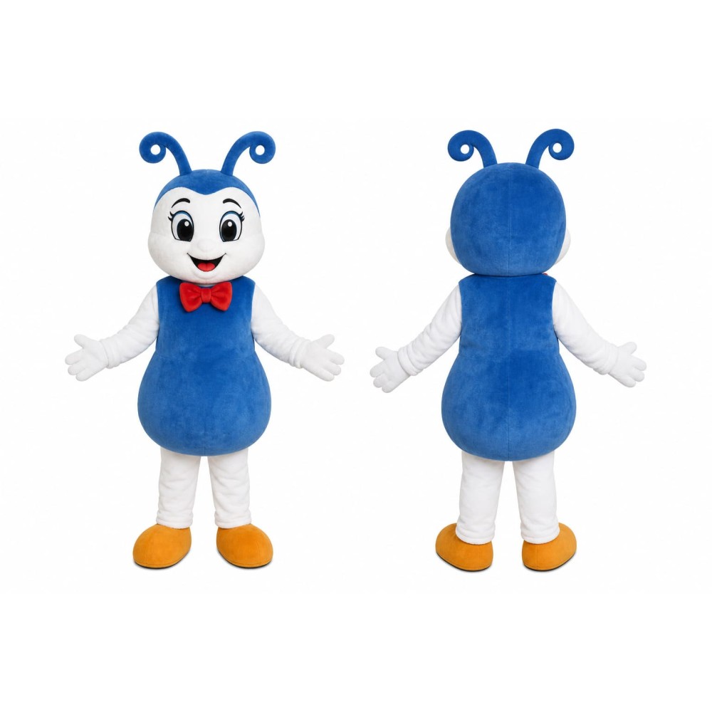 Blue Bug Girl Mascot Costume
