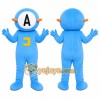 Blue Astronaut Mascot Costume Blue Astronaut Mascot Costume