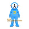 Blue Astronaut Mascot Costume Blue Astronaut Mascot Costume