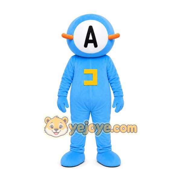 Blue Astronaut Mascot Costume