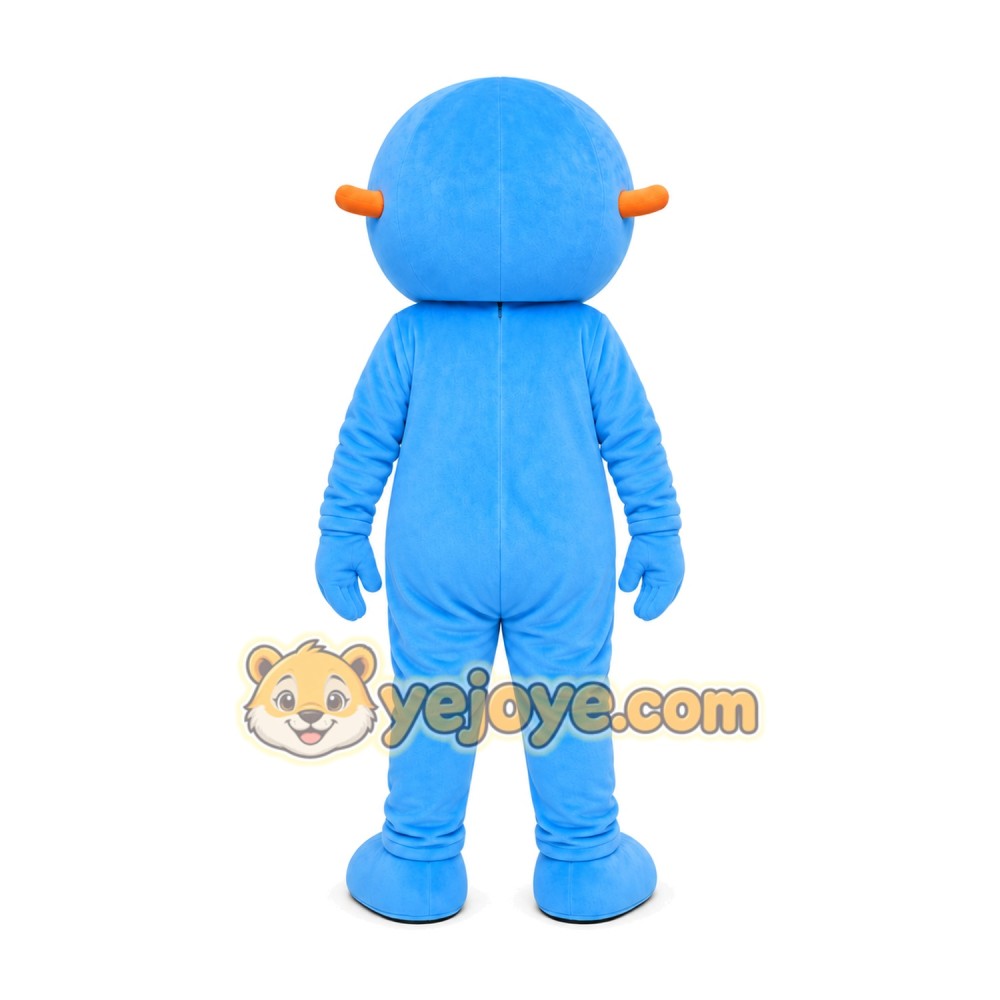Blue Astronaut Mascot Costume Blue Astronaut Mascot Costume