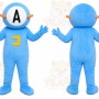 Blue Astronaut Mascot Costume