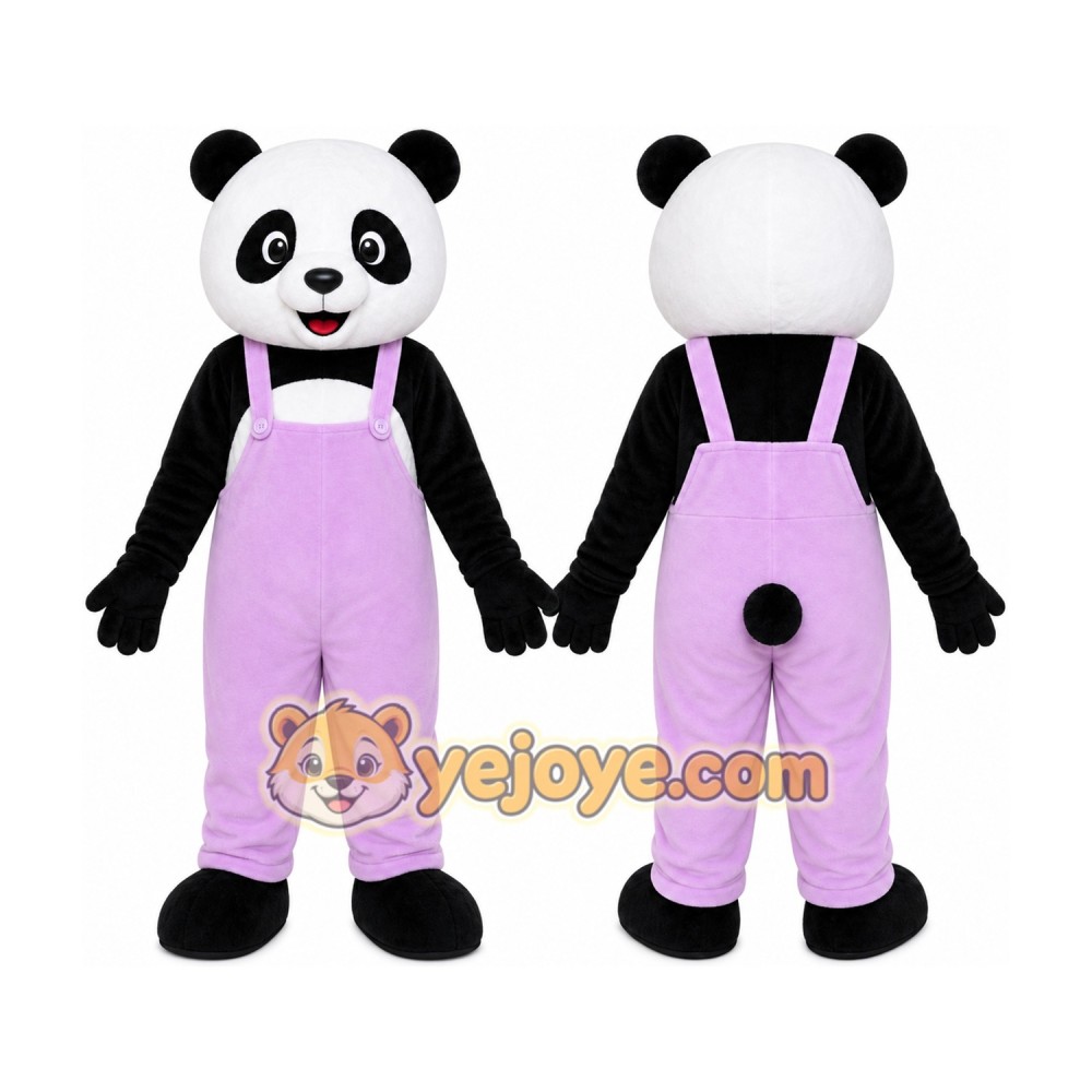 Pink Panda Mascot Costume Pink Panda Mascot Costume