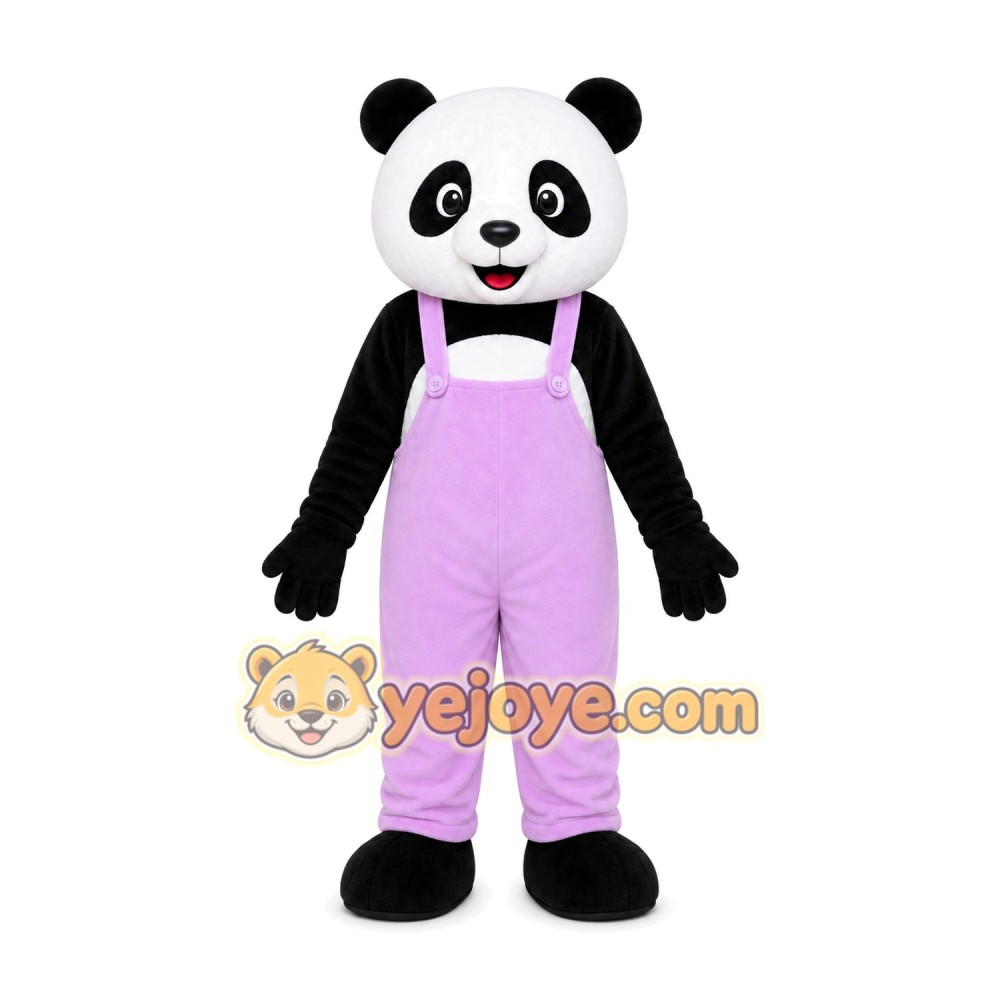 Pink Panda Mascot Costume Pink Panda Mascot Costume