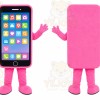 Pink Phone Mascot Costume