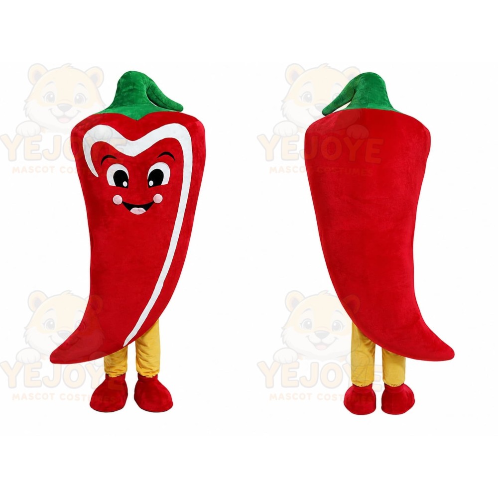 Red Chili Pepper Mascot Costume