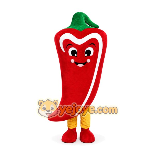 Red Chili Pepper Mascot Costume