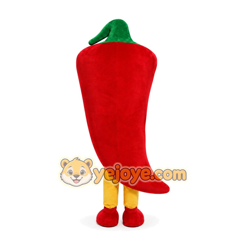 Red Chili Pepper Mascot Costume Red Chili Pepper Mascot Costume