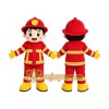 Firefighter Boy Mascot Costume Firefighter Boy Mascot Costume