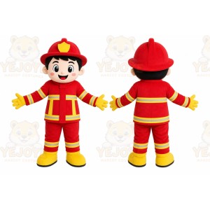 Firefighter Boy Mascot Costume