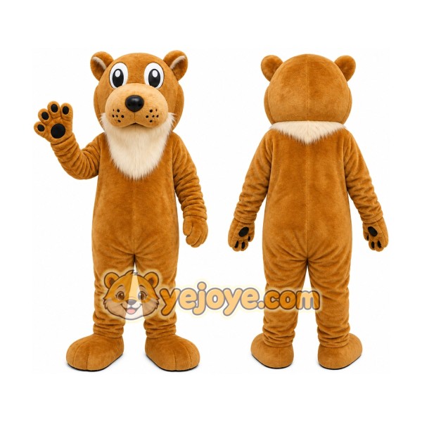 Tan Panther Mascot Costume