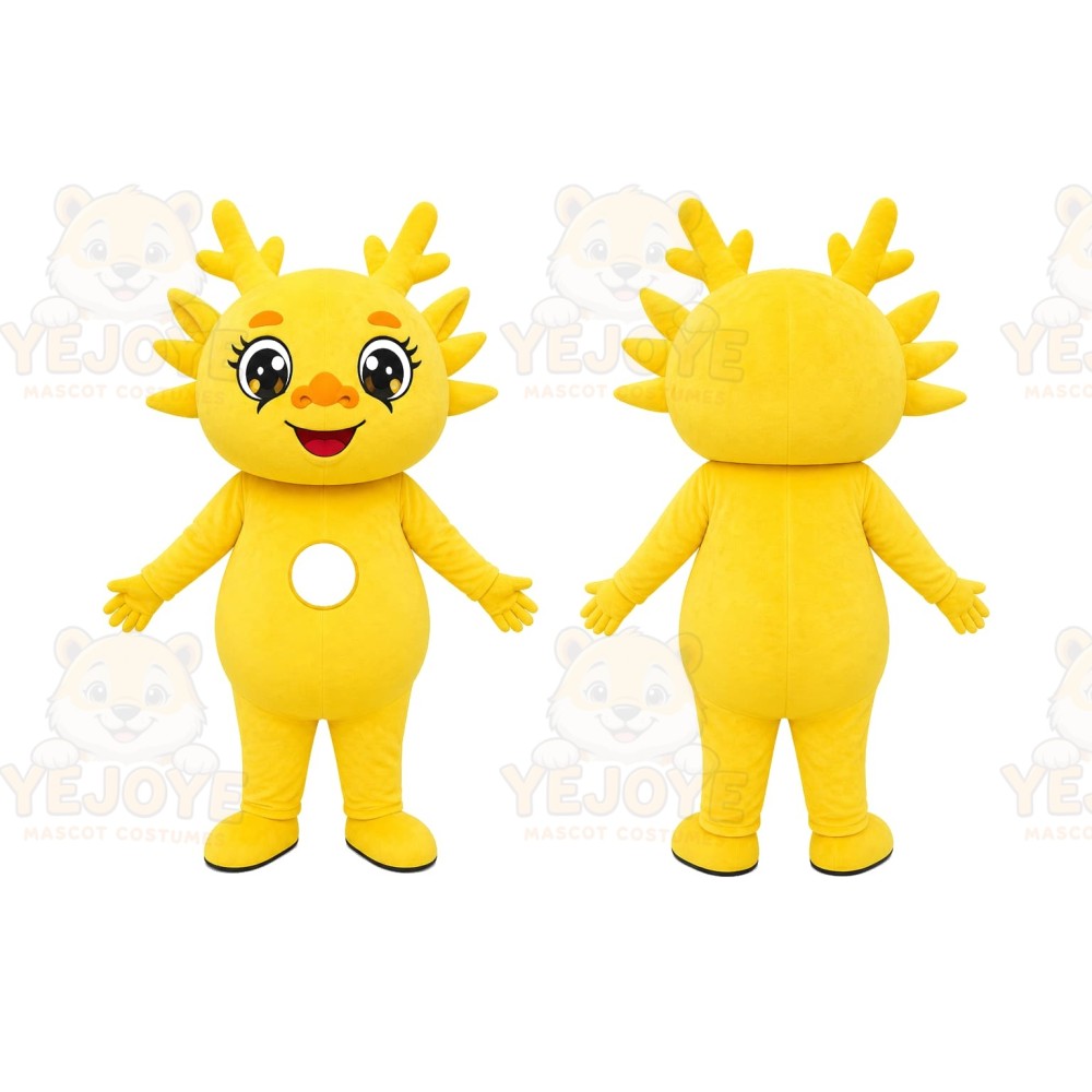 Yellow Sun Mascot Costume