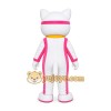 White Cat Tracksuit Mascot Costume White Cat Tracksuit Mascot Costume