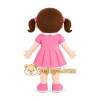 Pink Dress Girl Mascot Costume