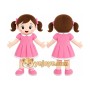 Pink Dress Girl Mascot Costume