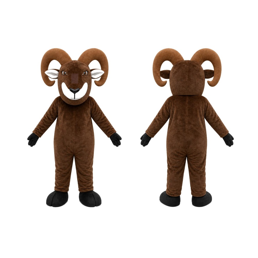 Brown Ram Mascot Costume