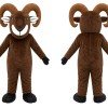Brown Ram Mascot Costume