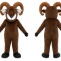 Brown Ram Mascot Costume