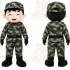 Camouflage Soldier Mascot Costume