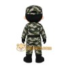 Camouflage Soldier Mascot Costume Camouflage Soldier Mascot Costume