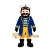 Blue Pirate Mascot Costume Blue Pirate Mascot Costume