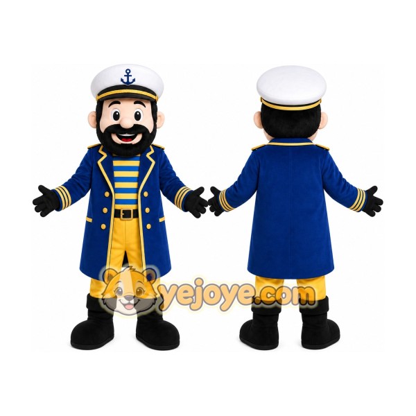 Blue Pirate Mascot Costume