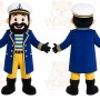 Blue Pirate Mascot Costume
