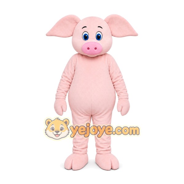 Pink Pig Mascot Costume