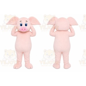 Pink Pig Mascot Costume