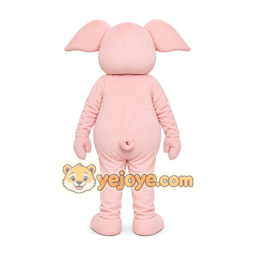 Pink Pig Mascot Costume Pink Pig Mascot Costume