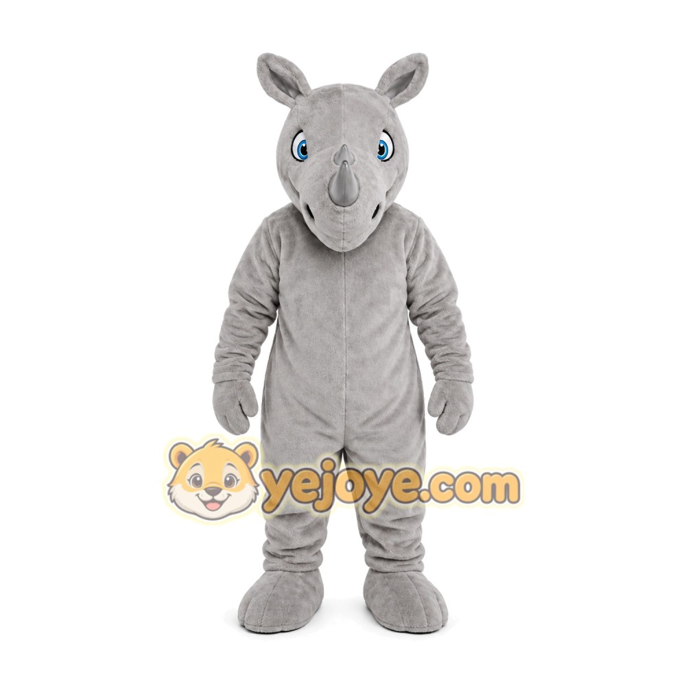 Gray Hippo Mascot Costume Gray Hippo Mascot Costume