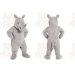 Gray Hippo Mascot Costume