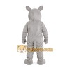 Gray Hippo Mascot Costume Gray Hippo Mascot Costume